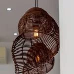 modern rattan pendant light